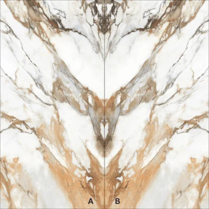 Machia Vechia High Gloss Book Match Porcelain Slabs | 120x240cm