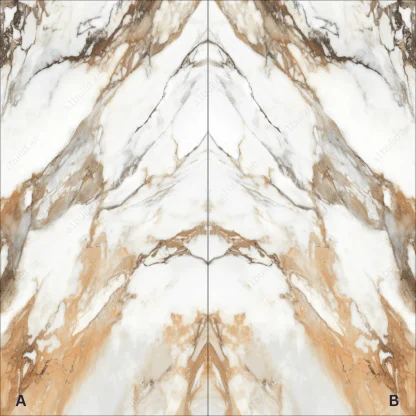 Machia Vechia High Gloss Book Match Porcelain Slabs | 120x240cm - Image 4